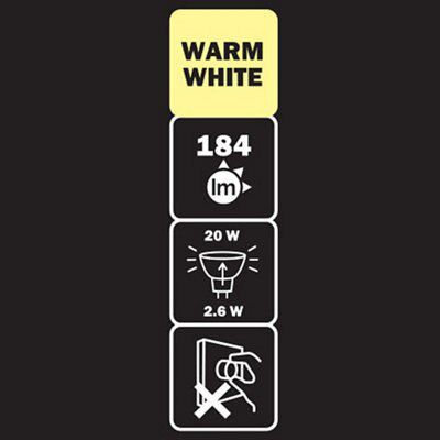 Diall GU4 2.5W 184lm Reflector LED Light bulb