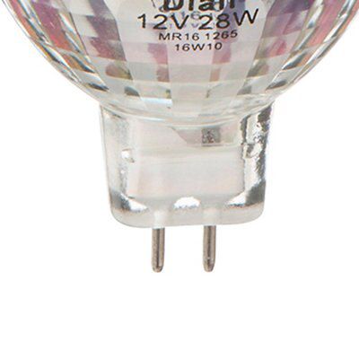 Diall GU5.3 28W Reflector Halogen Dimmable Light bulb, Pack of 3