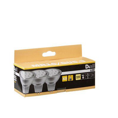Diall GU5.3 8W 621lm Reflector LED Dimmable Light bulb, Pack of 3