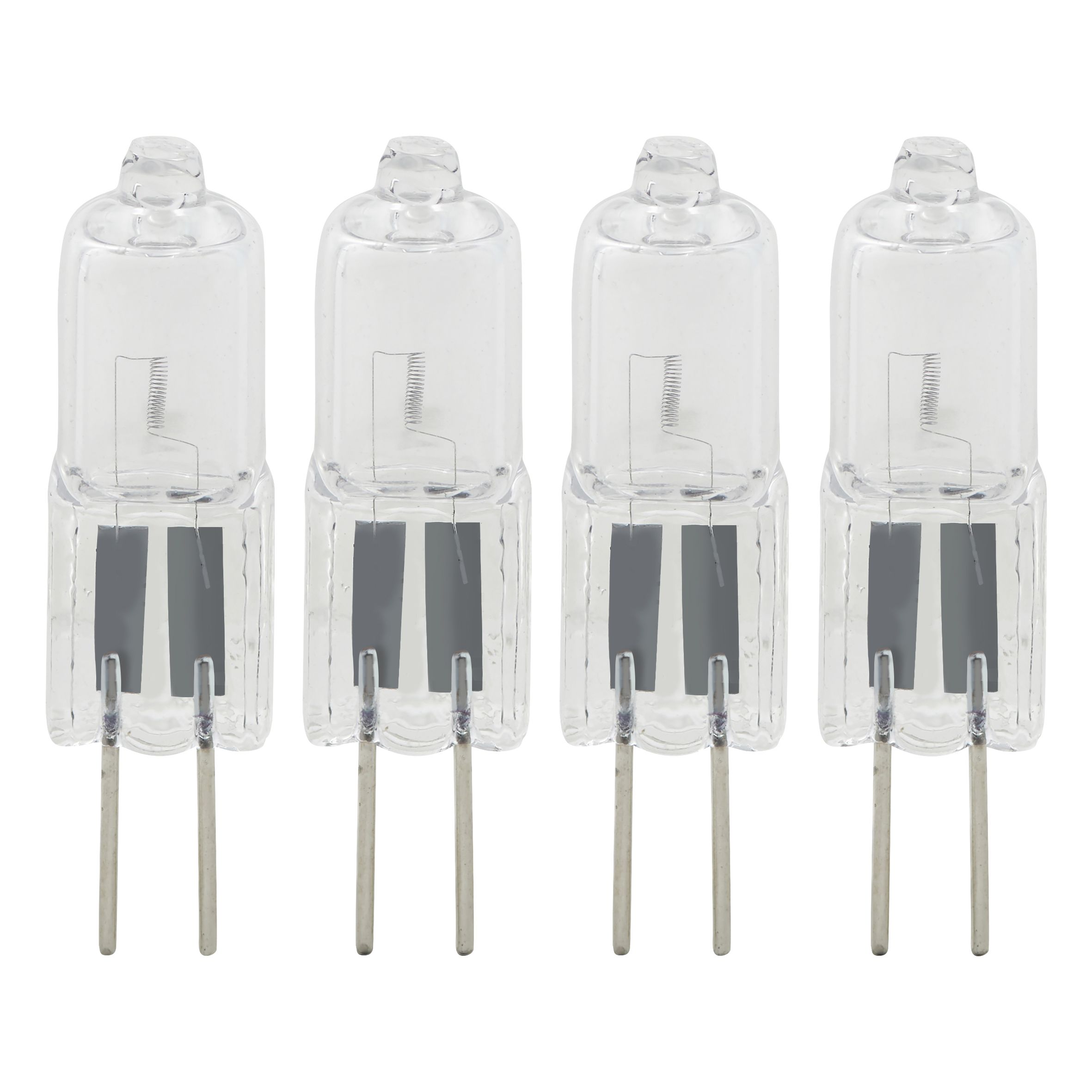 Diall GY6.35 40W Capsule Warm white Halogen Dimmable Light bulb, Pack of 4