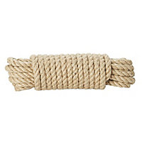Diall Hemp Twisted rope, (L)10m (Dia)10mm