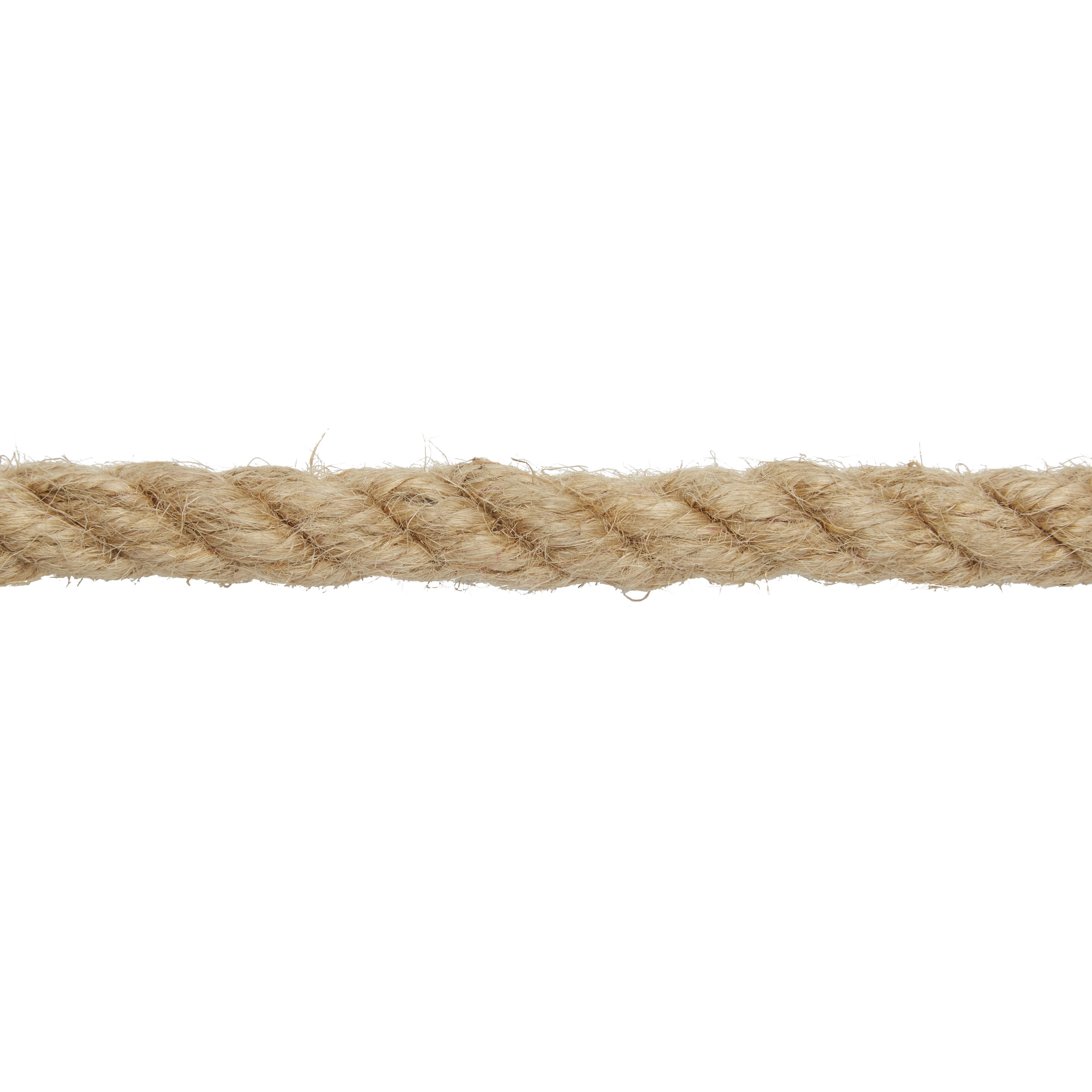 Diall Hemp Twisted rope, (L)10m (Dia)10mm