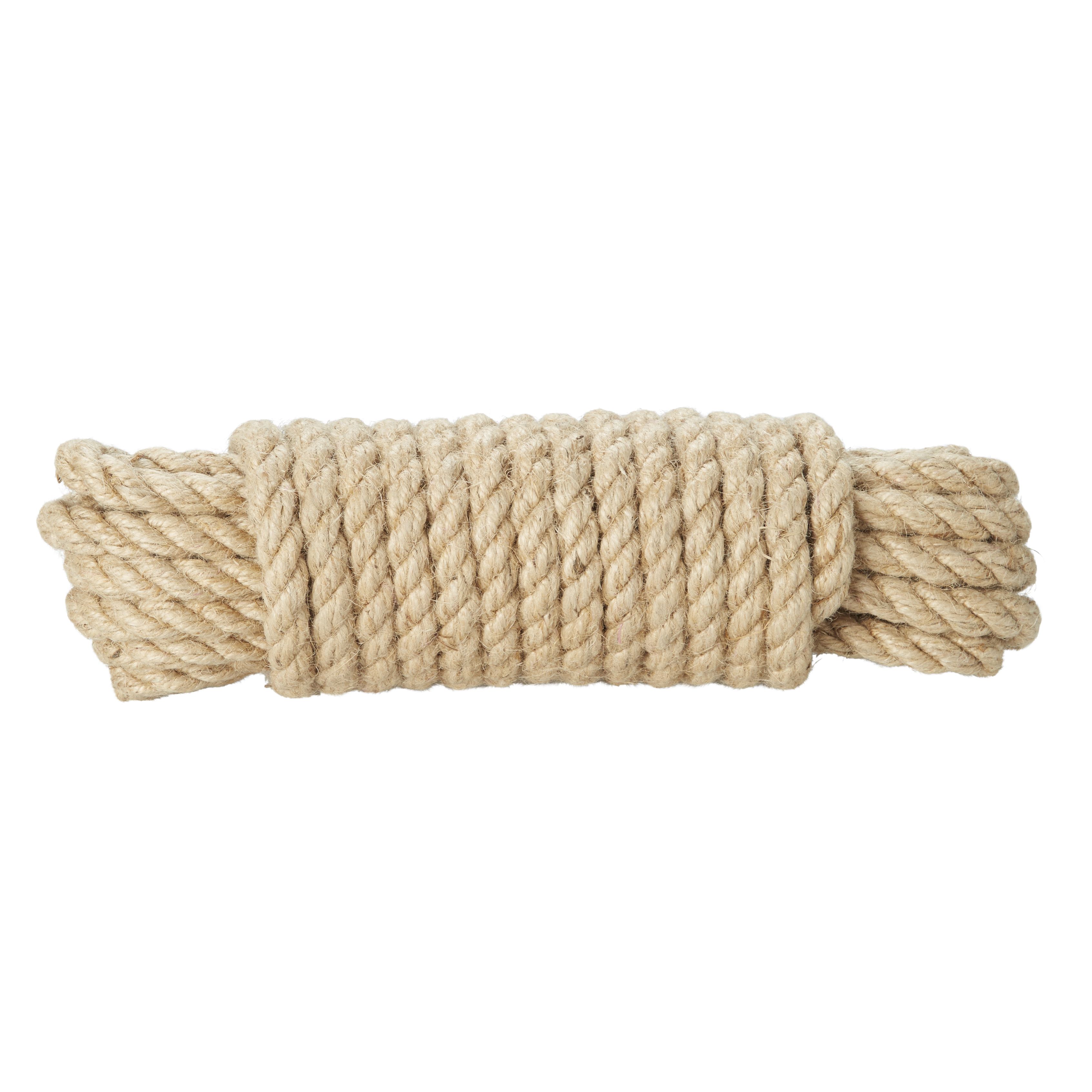 Diall Hemp Twisted rope, (L)10m (Dia)14mm