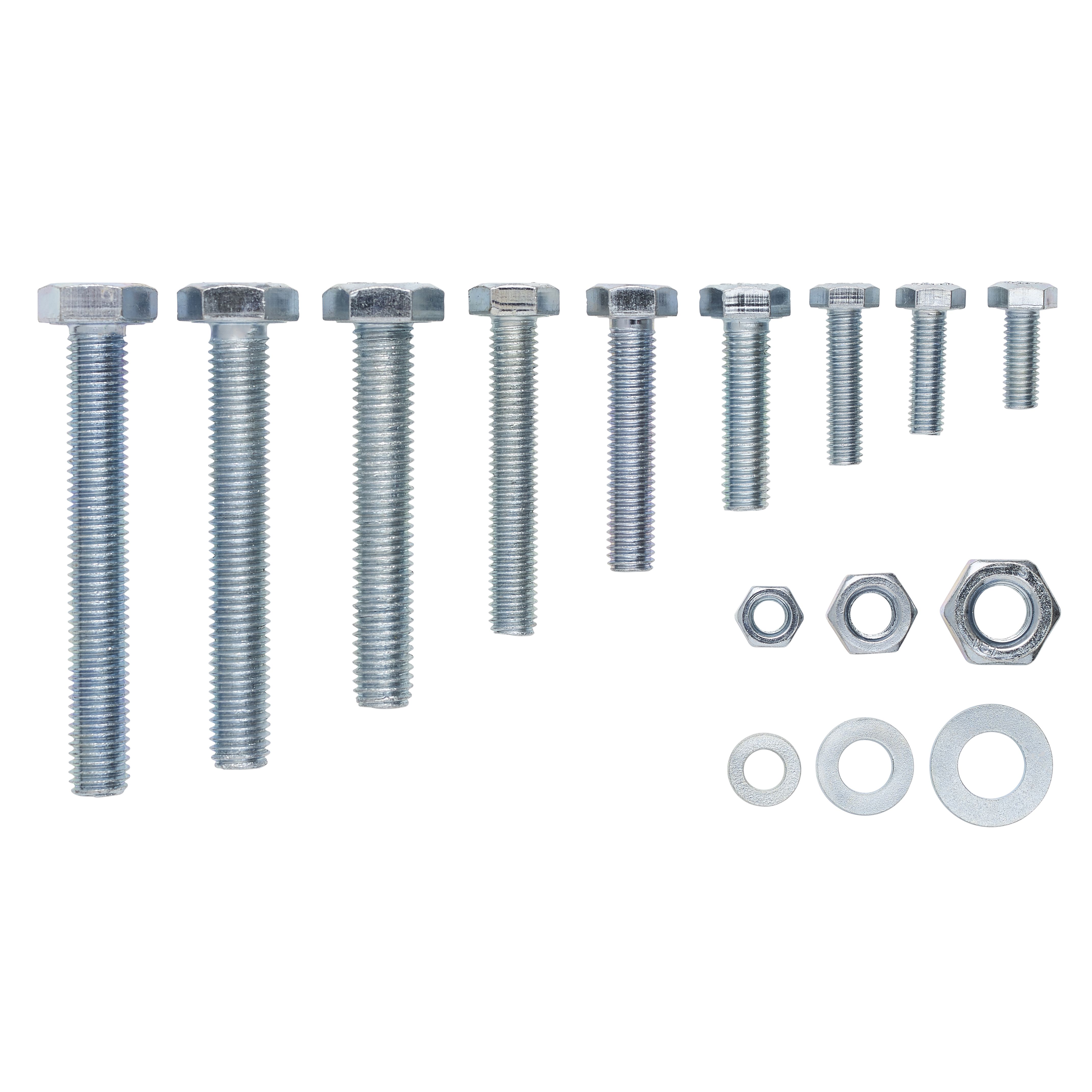 1270 Piece Grade 8 Bolt, Nut & Washer Assortment - Fine & Coarse Thread - WARREN FASTENINGS
