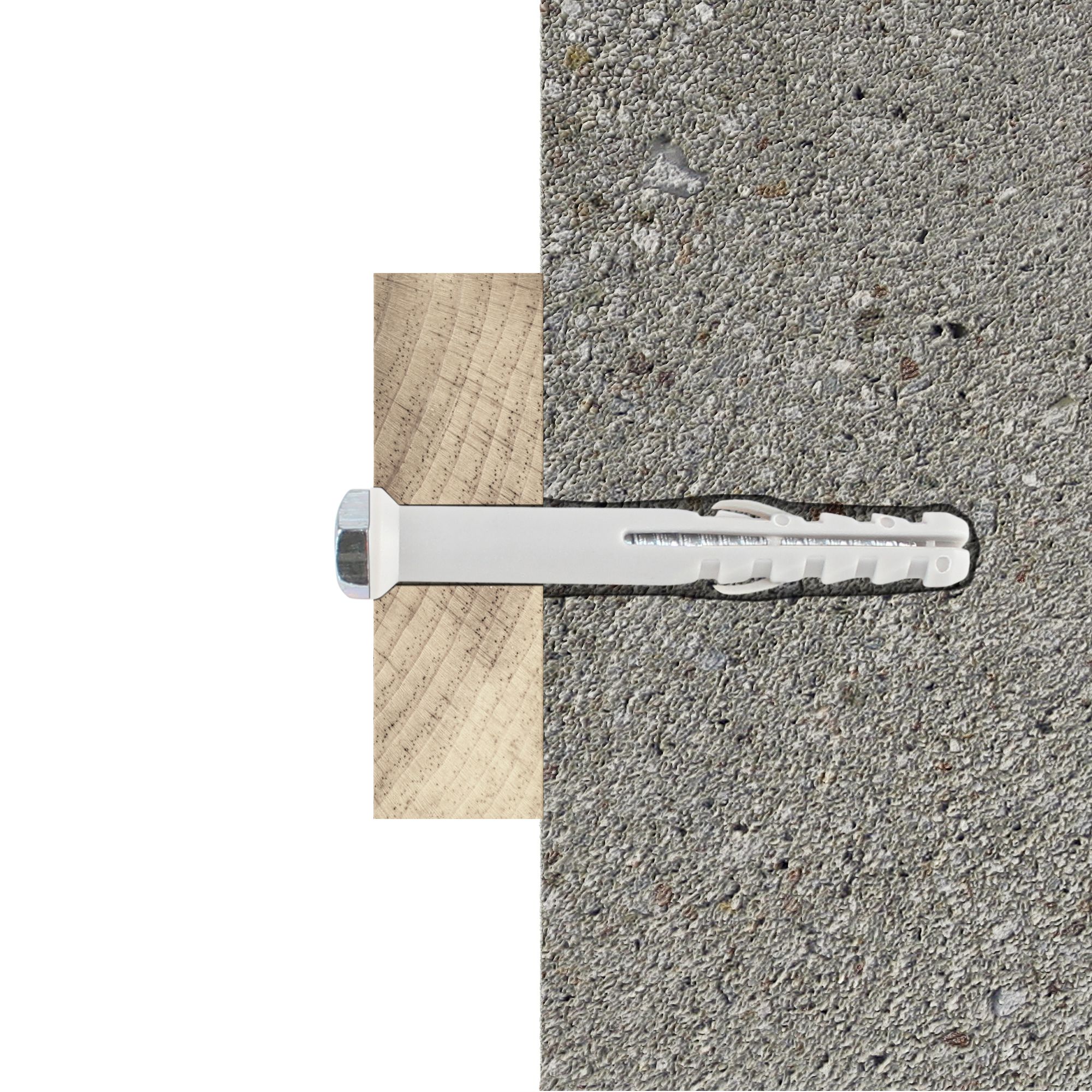 Diall Hex Frame fixing (Dia)8mm (L)80mm, Pack of 6