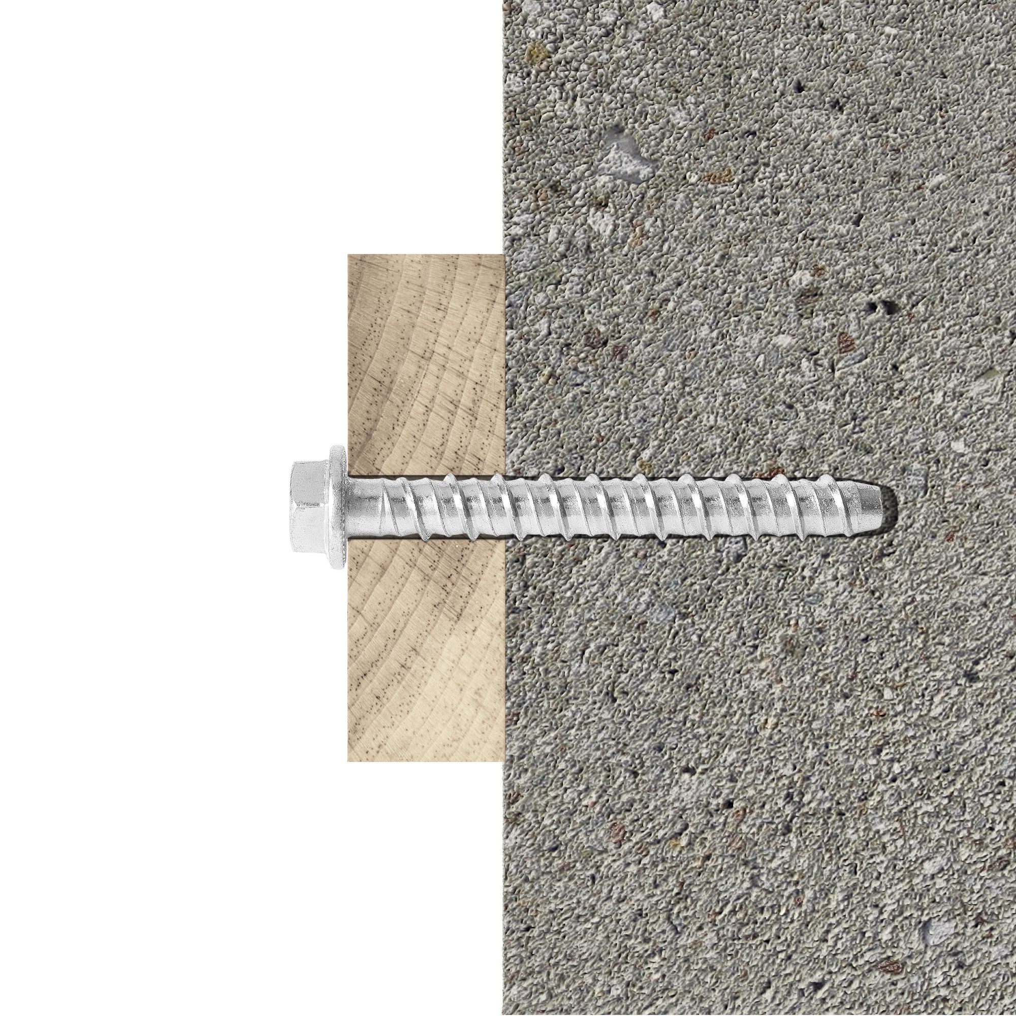 Diall Hex Steel Concrete screw (Dia)10mm (L)85mm, Pack of 10