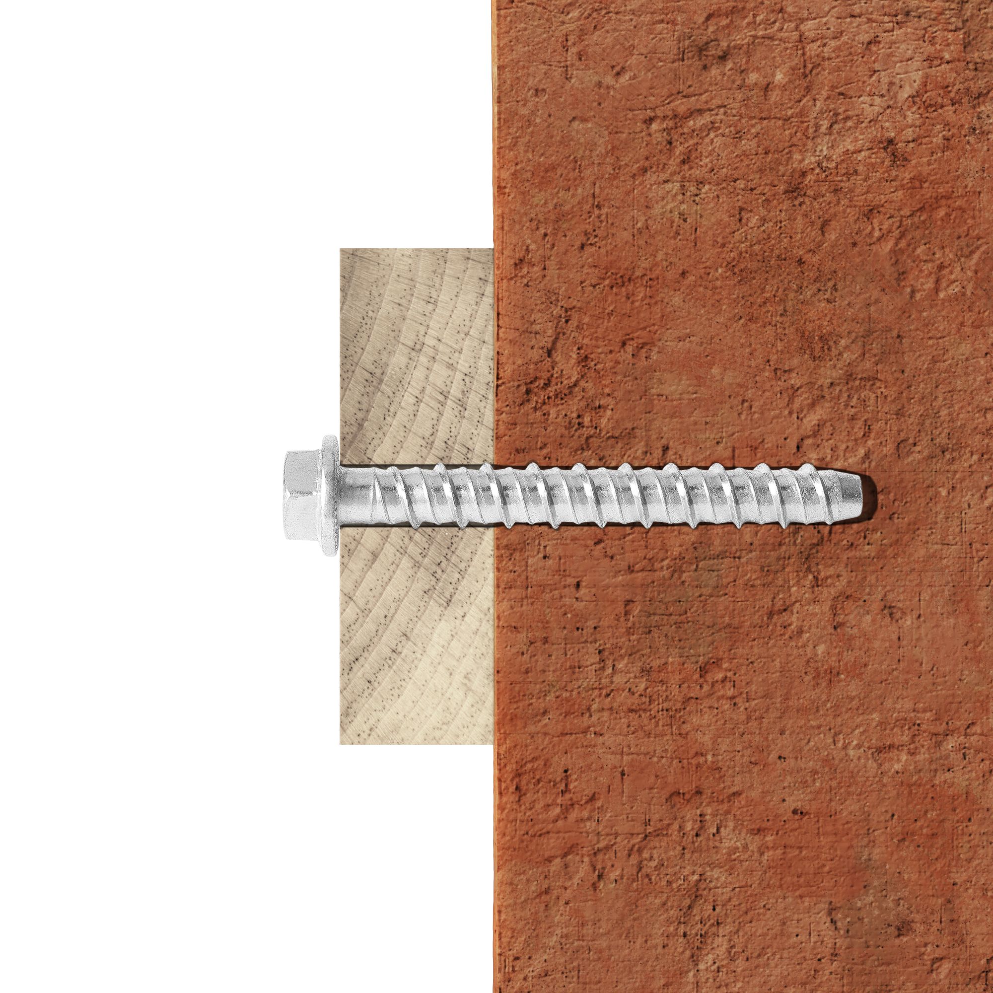 Diall Hex Steel Concrete screw (Dia)10mm (L)85mm, Pack of 10
