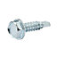 Diall Hex Zinc-plated Carbon steel Screw (Dia)4.8mm (L)19mm, Pack of 25