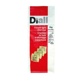 Diall Instant light charcoal Pack of 4 5kg