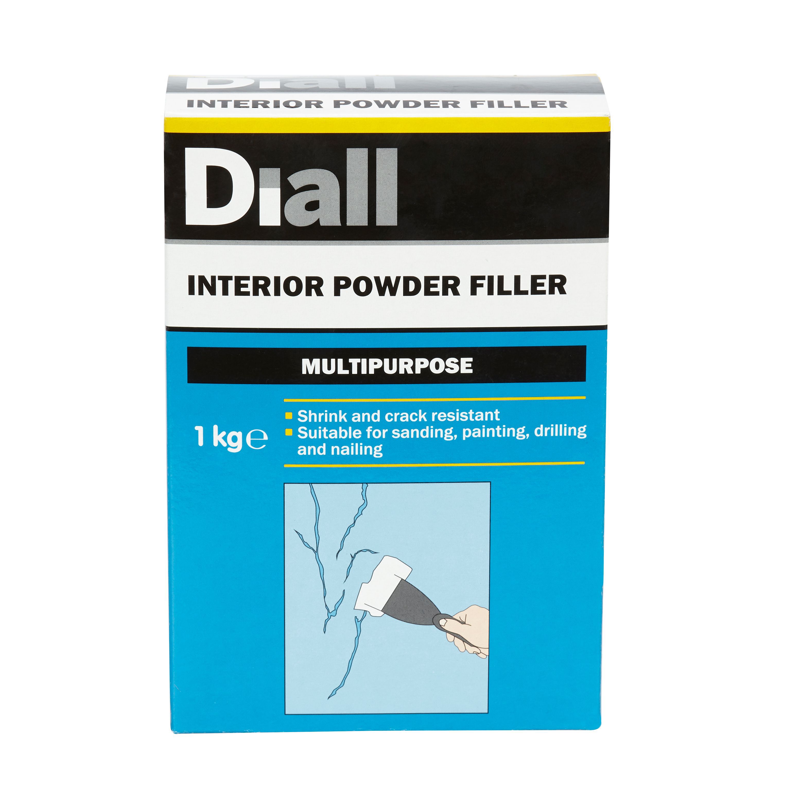 Buy Diall Interior Multipurpose White Filler, 1kg DIY at B&Q