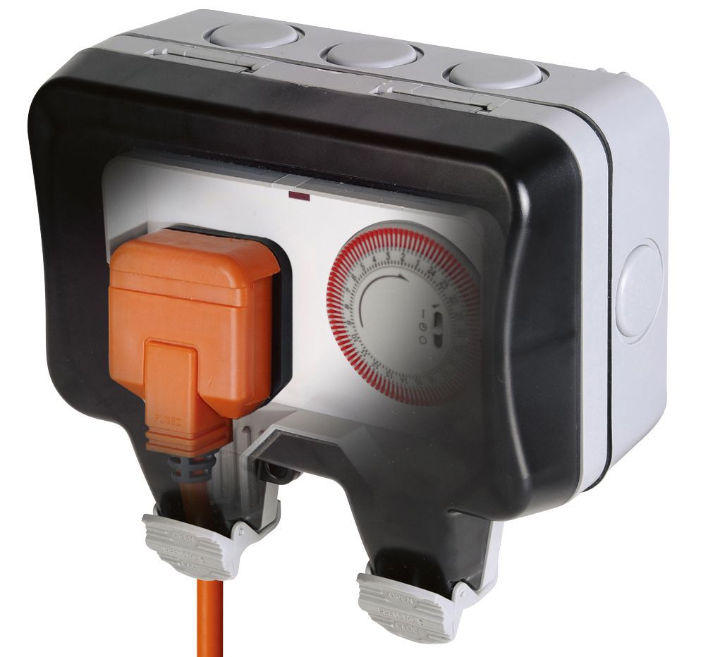 Diall IP66 Socket Mechanical daily Timer