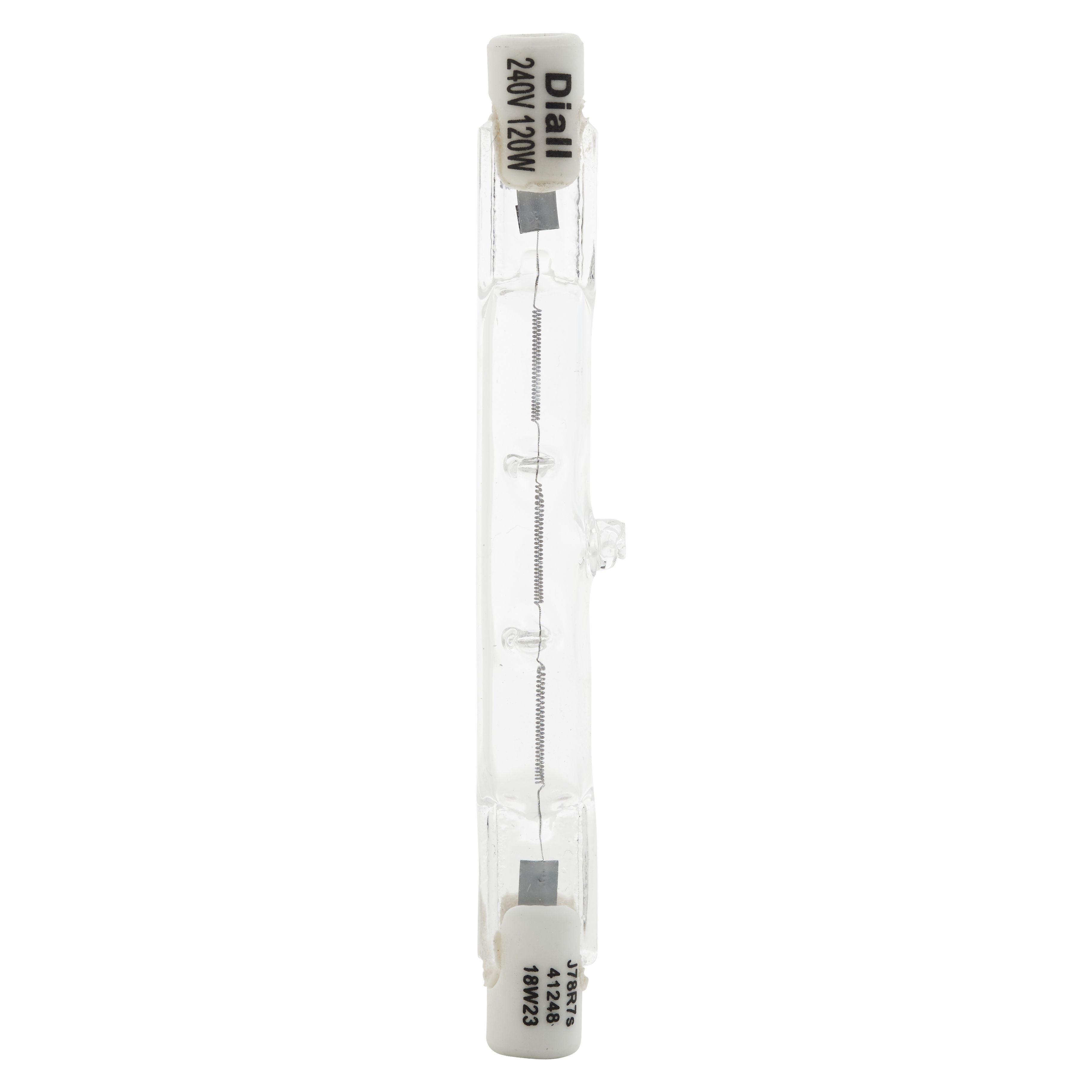 Diall J78 R7s 120W Clear Linear Warm white Halogen Dimmable Light bulb, Pack of 3