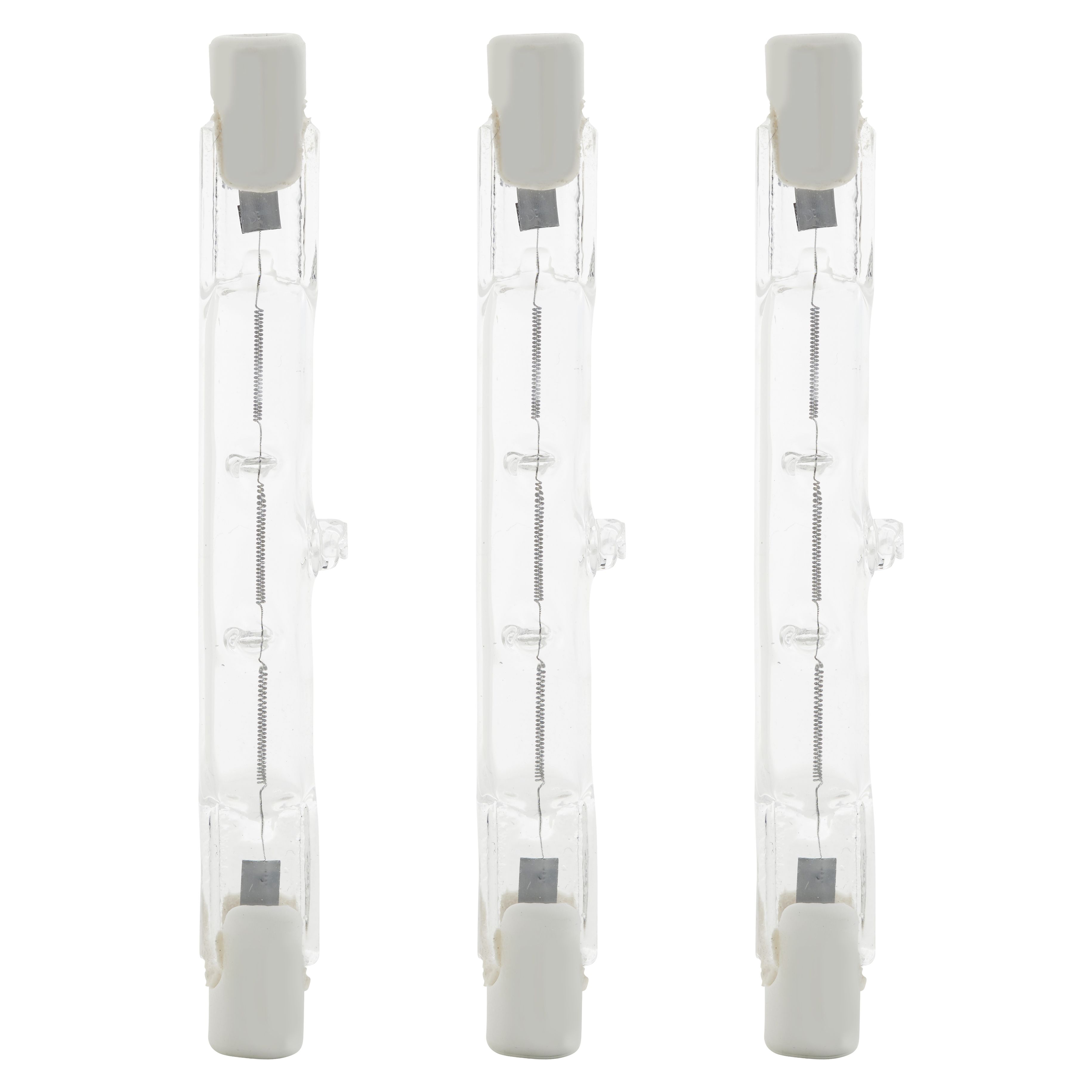 Diall J78 R7s 120W Clear Linear Warm white Halogen Dimmable Light bulb, Pack of 3