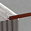 Diall Light brown 10mm Straight Aluminium Tile trim