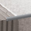 Diall Light grey 9mm Round edge PVC Tile trim