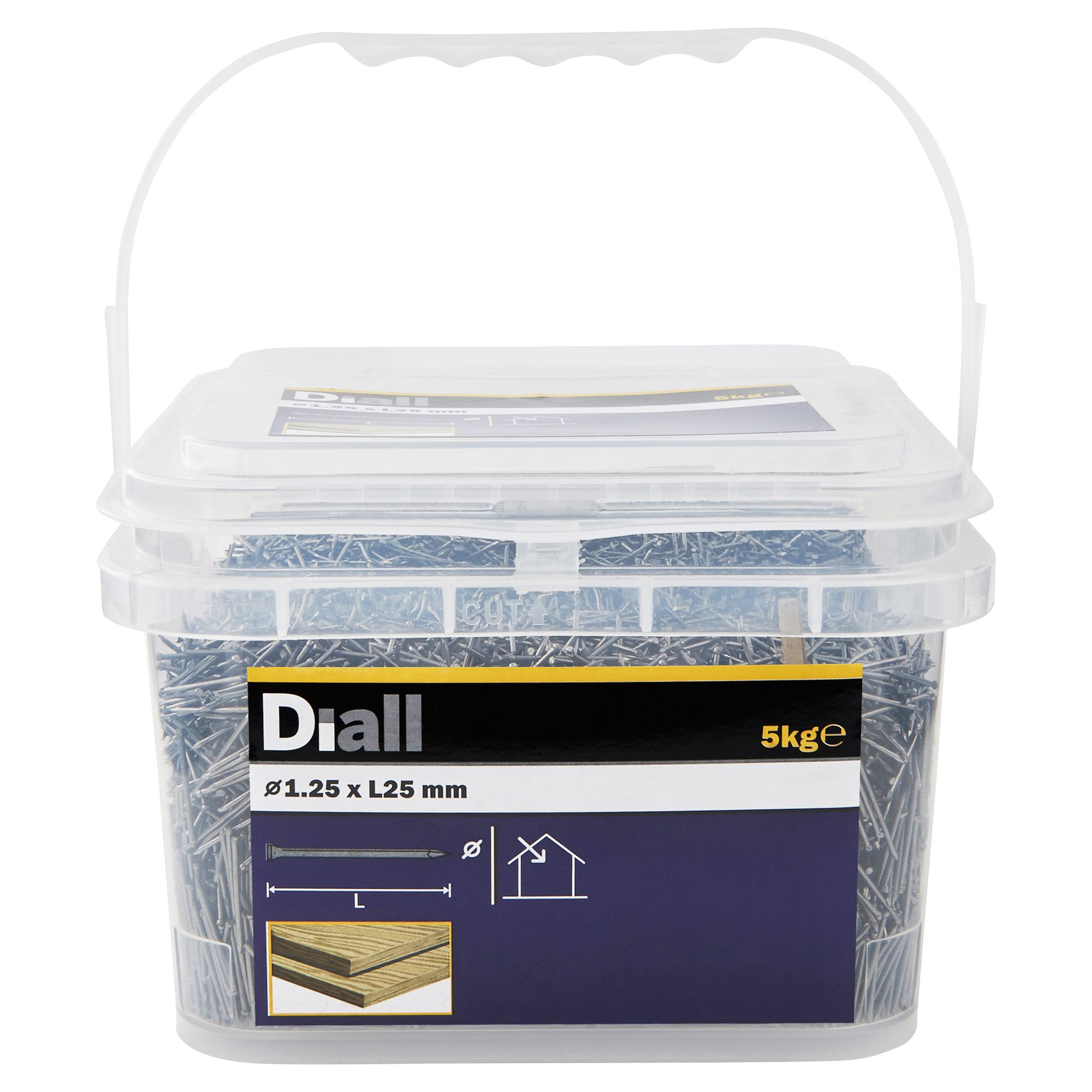 Diall Lost head nail (L)25mm (Dia)1.25mm 5kg