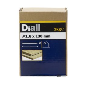 Diall Lost head nail (L)30mm (Dia)1.6mm 1kg