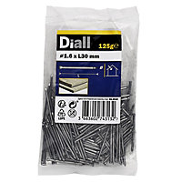 Diall Lost head nail (L)30mm (Dia)1.6mm, Pack