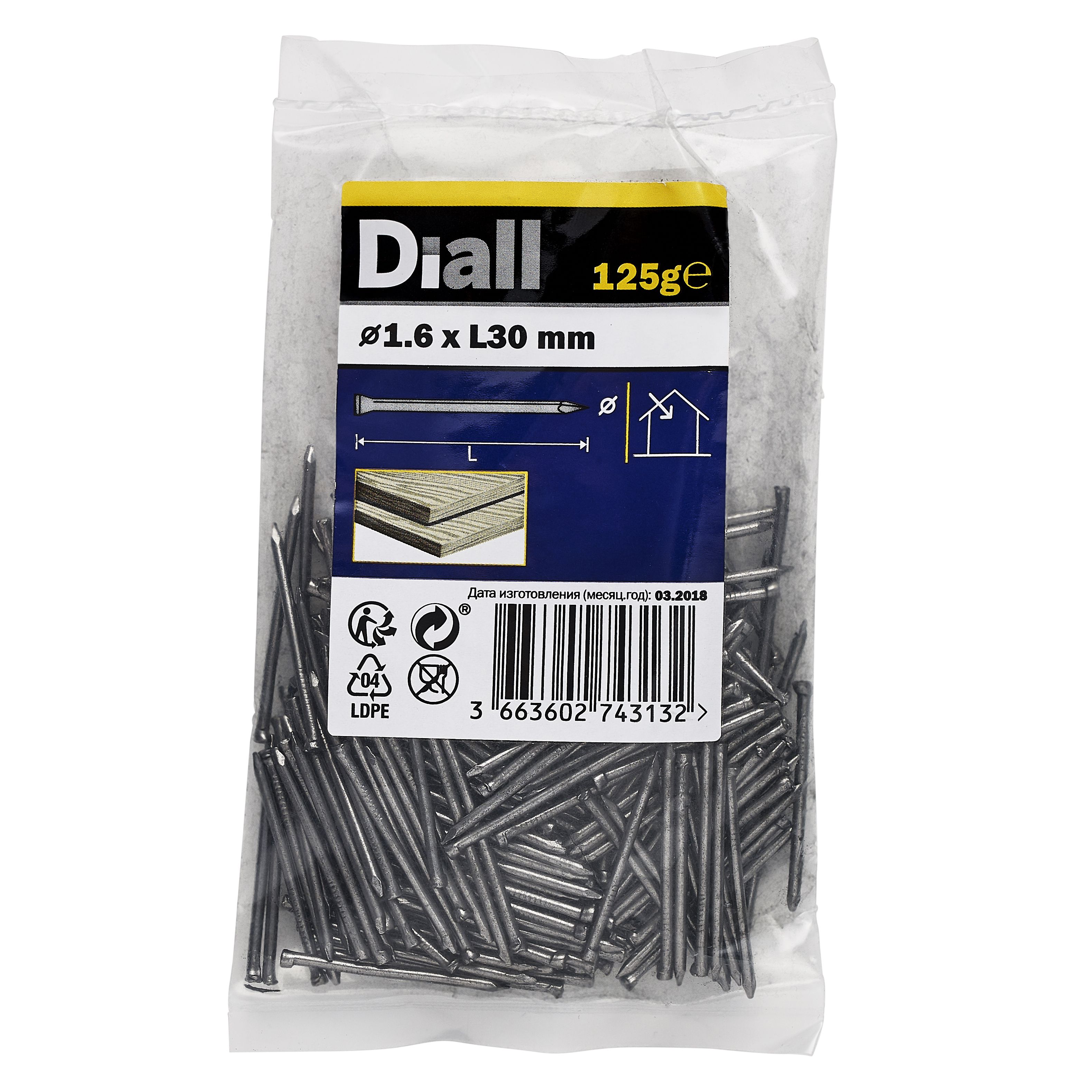 Diall Lost head nail (L)30mm (Dia)1.6mm, Pack | DIY at B&Q