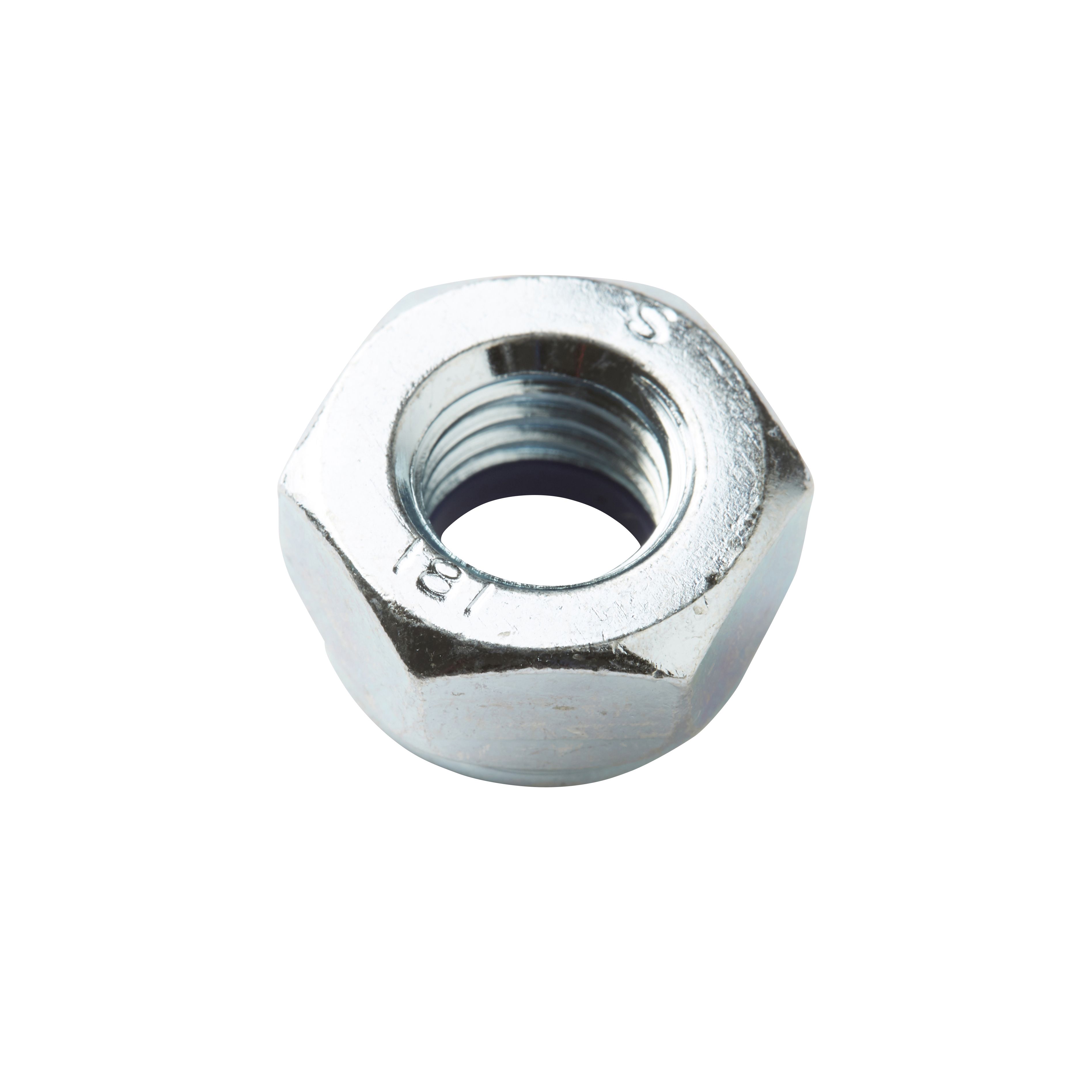 Diall M10 Carbon steel Lock Nut, Pack of 20