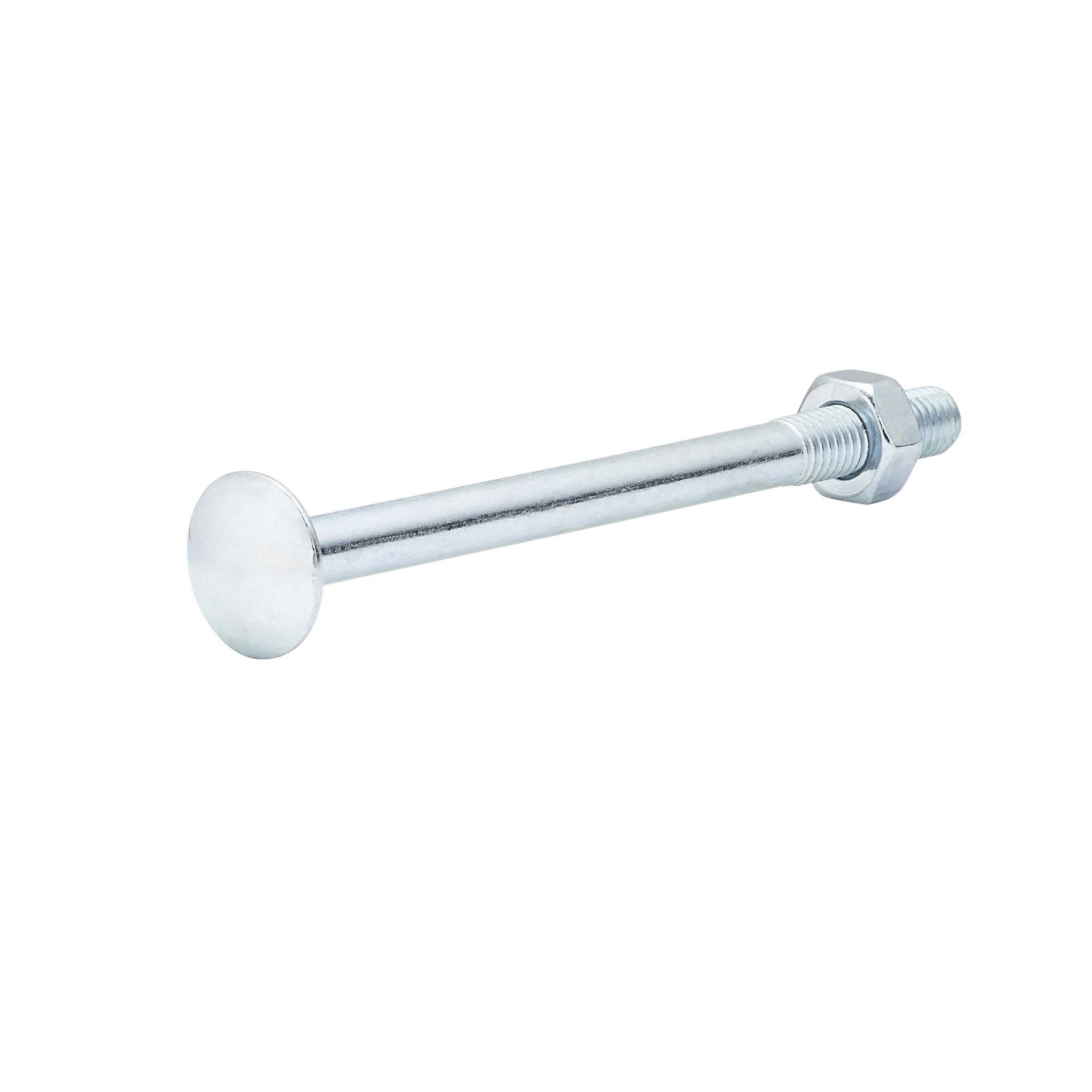 Diall M10 Coach bolt & nut (L)130mm, Pack of 5
