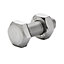 Diall M10 Hex A2 stainless steel Bolt & nut (L)30mm (Dia)10mm, Pack of 10