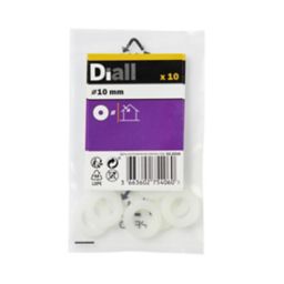 Diall M10 Nylon Washer, Pack of 10