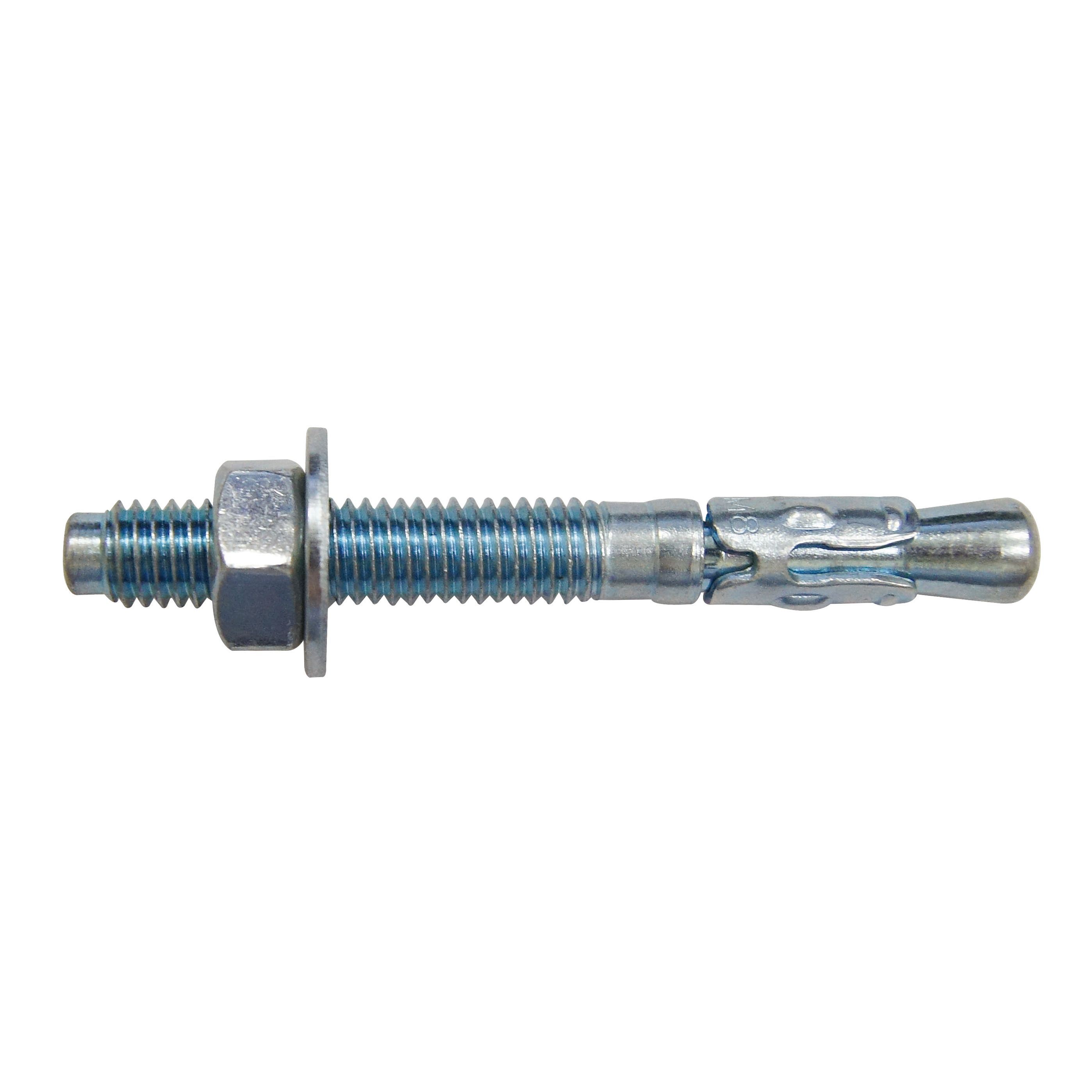 Diall M10 Steel Through bolt (L)120mm, Pack of 4