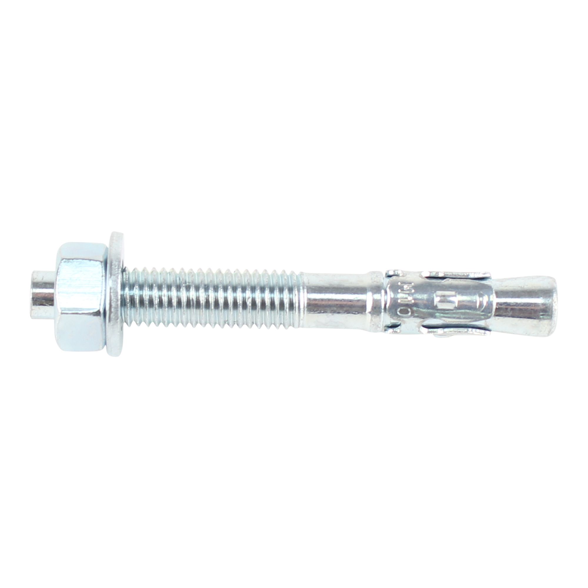 Diall M10 Steel Through bolt, nut & washer (L)80mm, Pack of 4