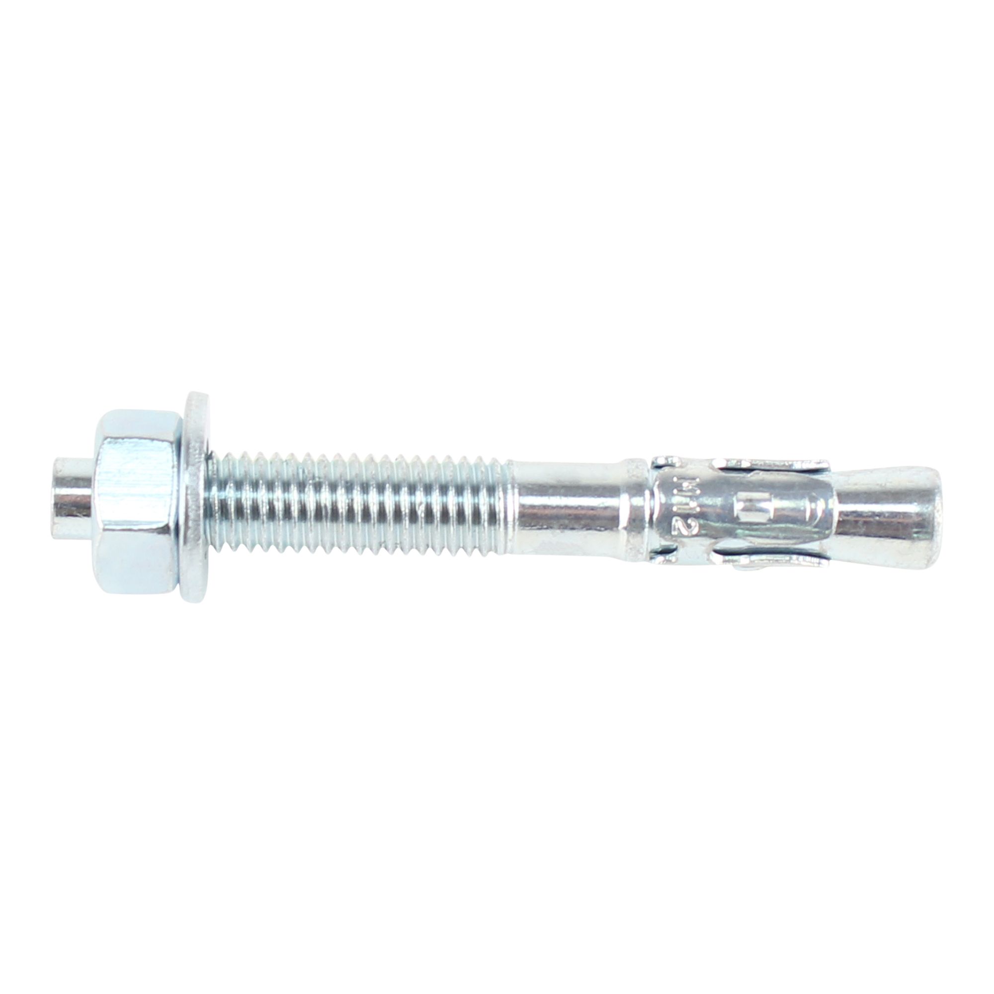 Diall M12 Steel Through bolt, nut & washer (L)100mm, Pack of 2