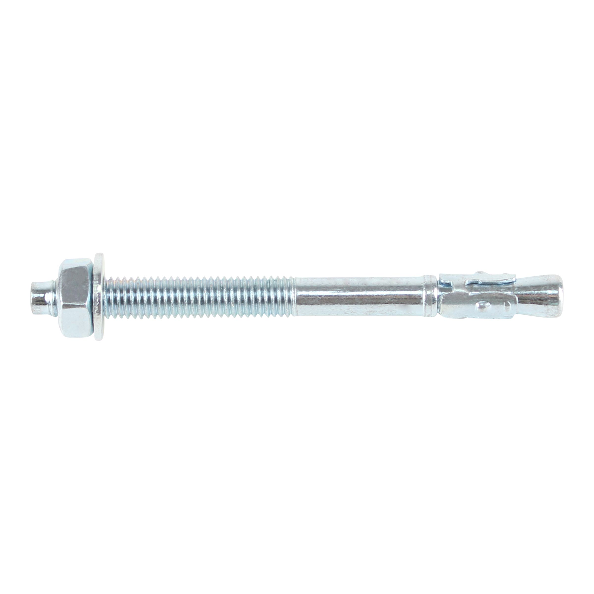 Diall M12 Steel Through bolt, nut & washer (L)125mm, Pack of 2