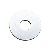 Diall M14 Carbon steel Flat Washer, Pack of 50