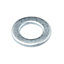 Diall M4 Carbon steel Small Flat Washer, (Dia)4mm, Pack of 20