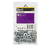Diall M5.5 Carbon steel Roofing Washer, (Dia)5.5mm, Pack of 50