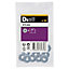 Diall M5 Carbon steel Flat Washer, (Dia)5mm, Pack of 10