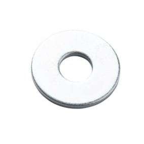 Diall M5 Carbon steel Flat Washer, Pack of 100