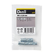 Diall M6 Carbon steel Cross dowel, Pack of 5