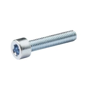 Diall M6 Cylindrical Zinc-plated Carbon steel Set screw & nut (L)30mm, Pack of 20