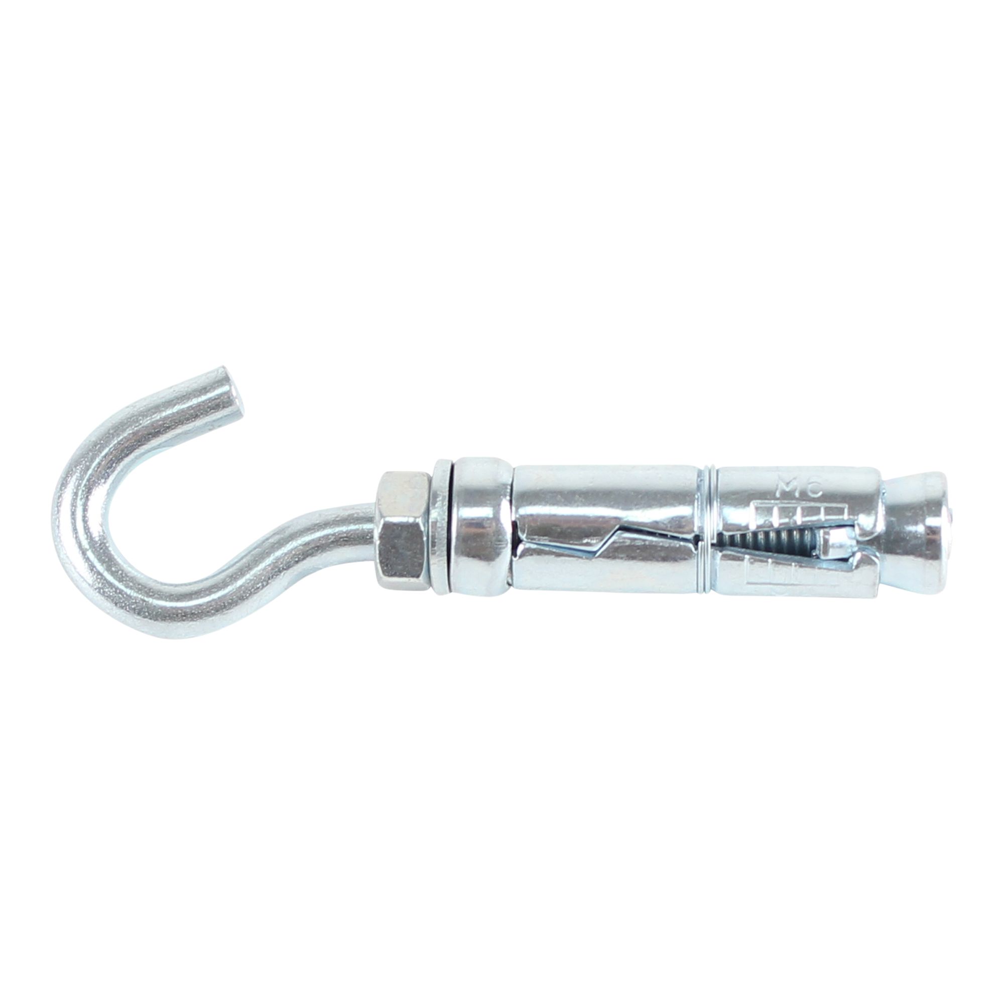 Diall M6 Hex C-hook Steel Shield anchor (L)50mm, Pack of 2