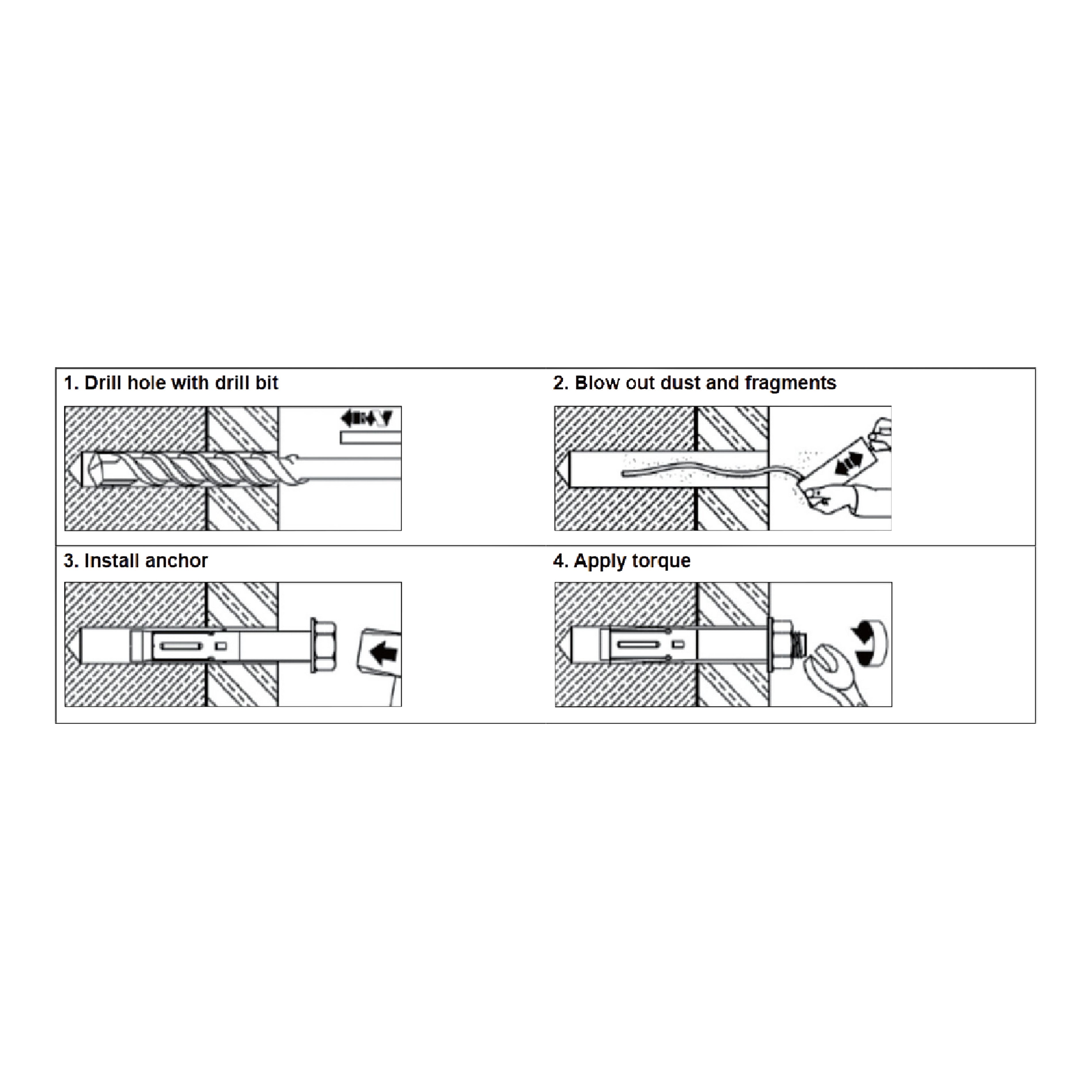 Diall M6 Hex Carbon steel Zinc-plated Sleeve anchor (L)75mm, Pack of 6