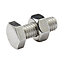 Diall M6 Hex Stainless steel Bolt & nut (L)16mm (Dia)6mm, Pack of 10