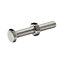 Diall M6 Hex Stainless steel Bolt & nut (L)40mm (Dia)6mm, Pack of 10