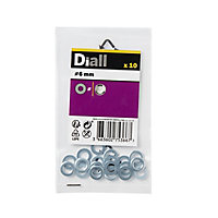 Diall M6 Stainless steel Medium Flat Washer, (Dia)6mm, Pack of 10