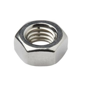 Diall M8 A2 stainless steel Lock Nut, Pack of 10