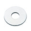 Diall M8 Carbon steel Flat Washer, (Dia)8mm, Pack of 10