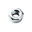 Diall M8 Carbon steel Lock Nut, Pack of 100