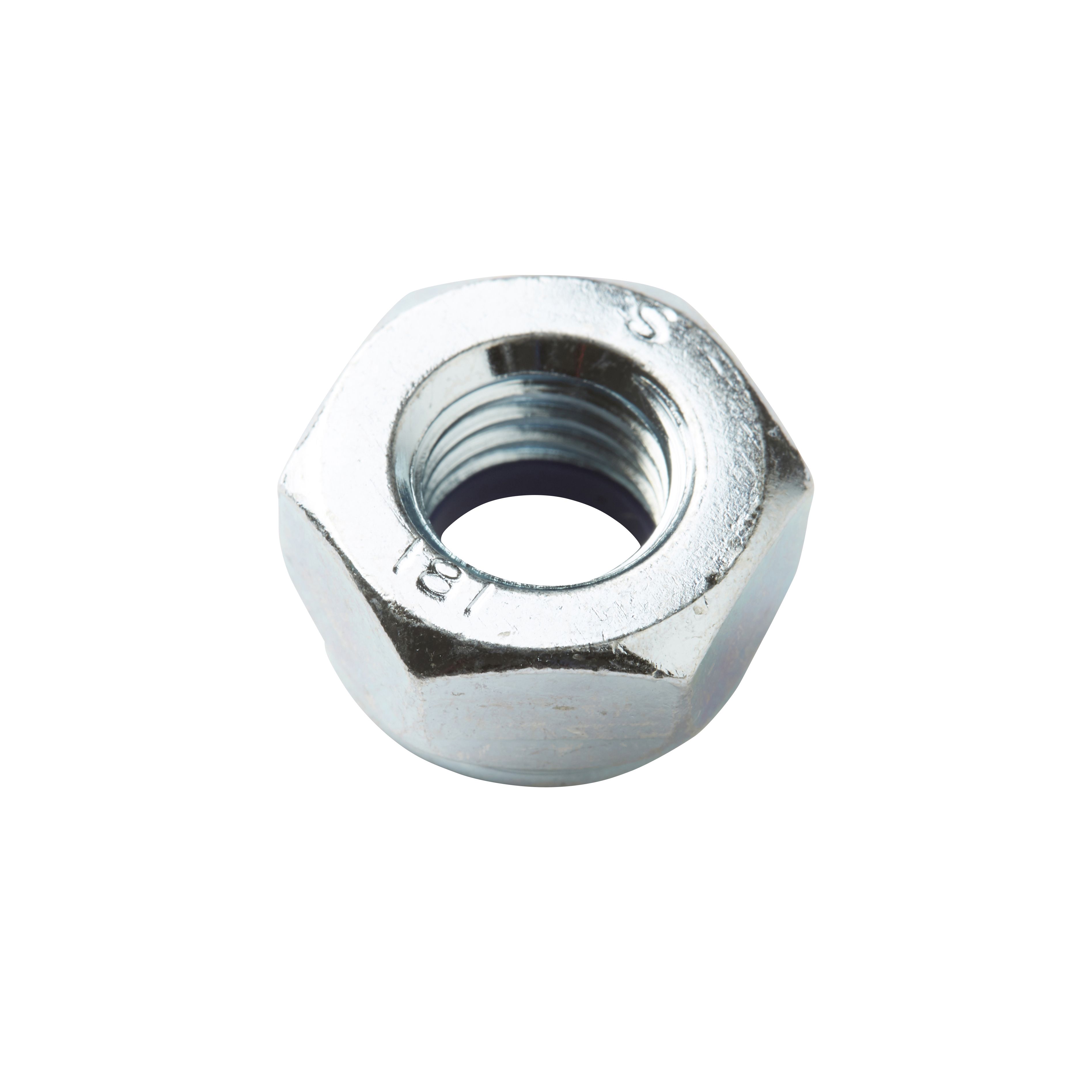 12-Pack 1/4-20 Thin Pattern Lock Nuts - Stainless Steel, 7/16" Wrench Size