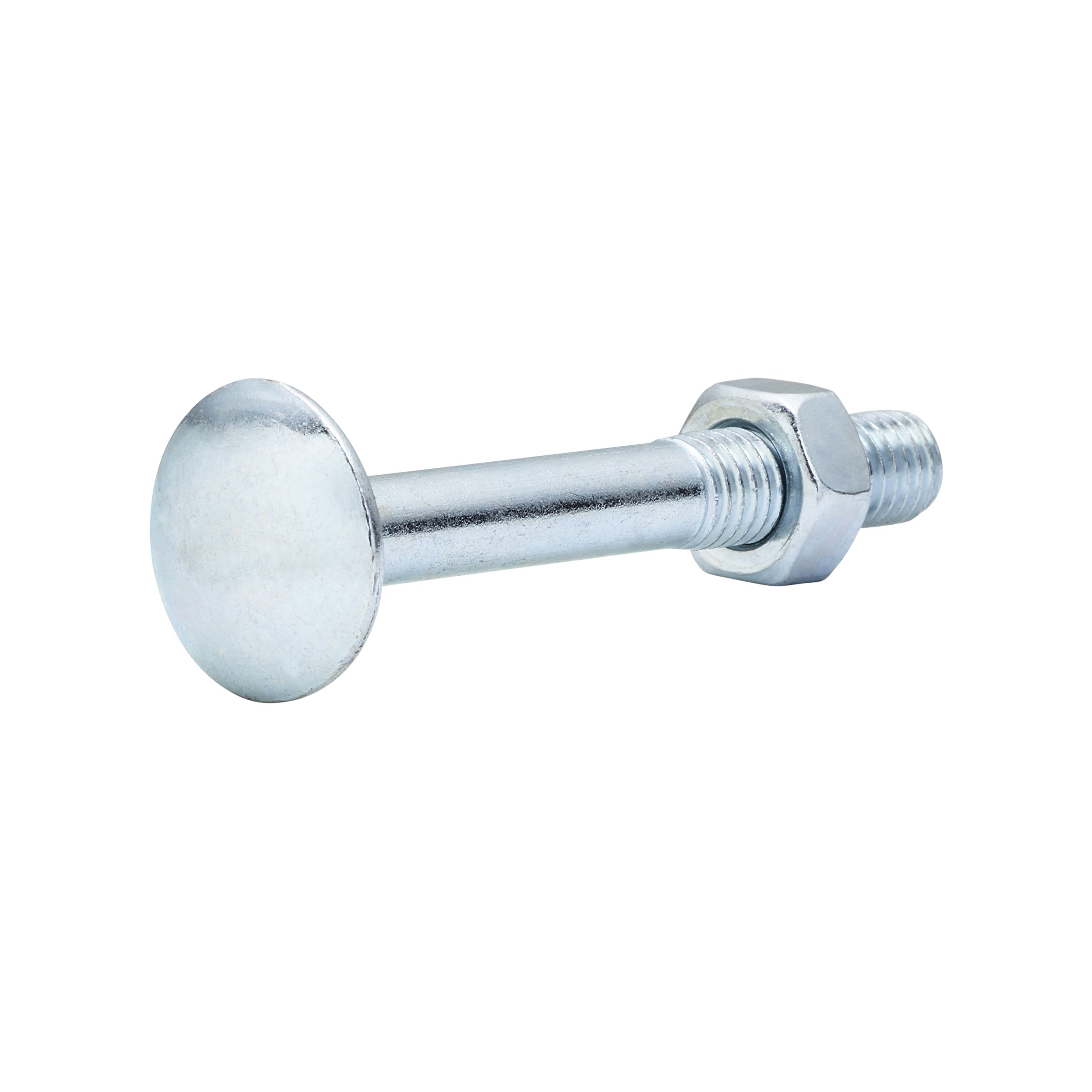 Diall M8 Coach Bolt & Nut (L)60mm, Pack Of 10 | DIY At B&Q