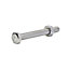 Diall M8 Hex A2 stainless steel Bolt & nut (L)70mm (Dia)8mm, Pack of 10
