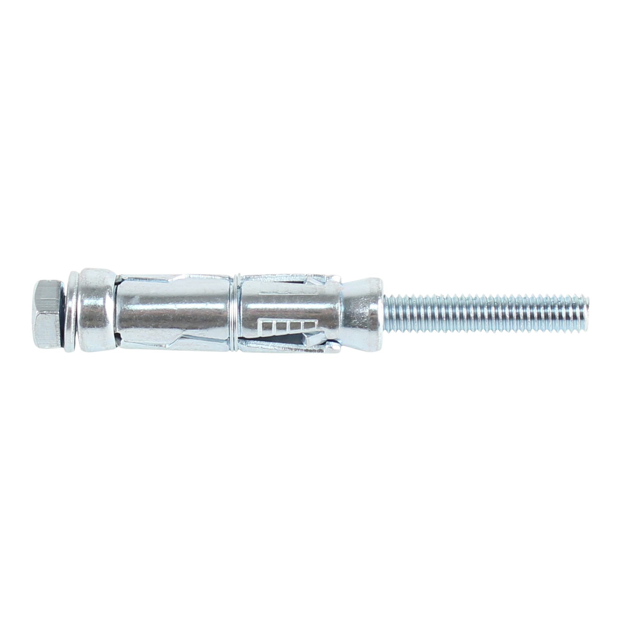 Diall M8 Hex Bolt Steel Shield anchor (L)80mm, Pack of 4